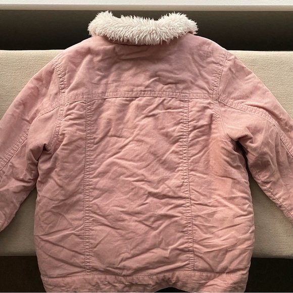 Adorable,SO Soft,Like New,Pink,Fine Corduroy Jacket Coat H&M Sz 4-5 - Picture 8 of 12